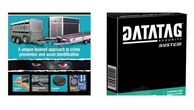 Kit Datatag fournissant un transpondeur enregistré dans une base de données de matériels
