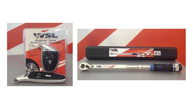 Wheel safety kit - Torque wrench and digital tyre pressure gauge