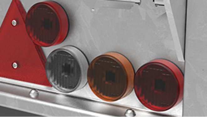 Uppgraderad släpvagnsbelysning inkluderar full LED-utrustning, fabriksmonterat