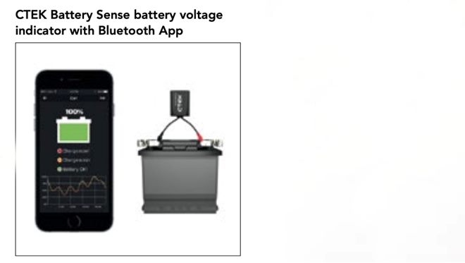 Indicateur d'état de batterie via appli de smartphone par Bluetooth