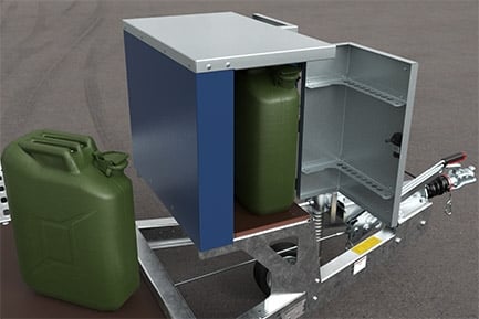 Fuel can storage