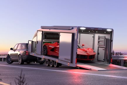 Race Transporter 6 - Enclosed car trailer