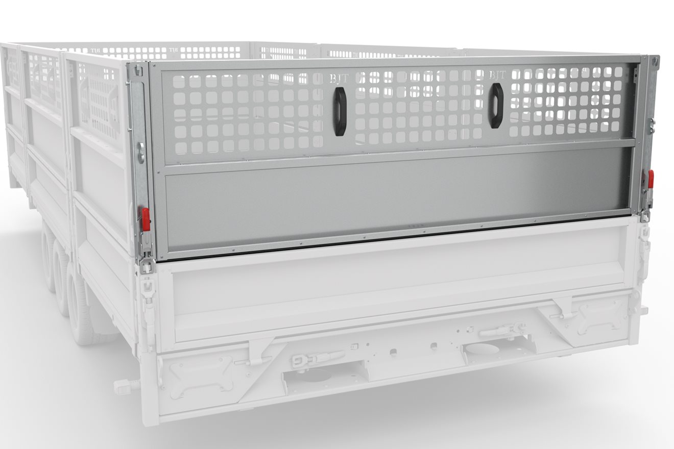 Rear Side Extension Kit - Connect 476, 2.29m Width, Rear Panel to suit Tailboard