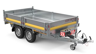 Tipper, 2.7m x 1.6m, 2.7t, 13in wheels, 2 Axle - 526-2716-27-2-13  Tipper trailer - Tough and configurable