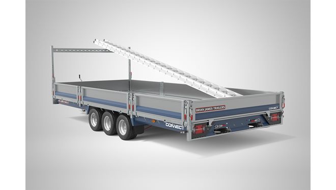 Ladderrekken - Indien de trailer niet is voorzien van een opbouw
