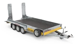 General Plant, 4.0m x 1.8m, 3.5t, 12in wheels, 3 Axle - 551-4018-35-3-12  New General Plant  - Tough all-round plant trailer