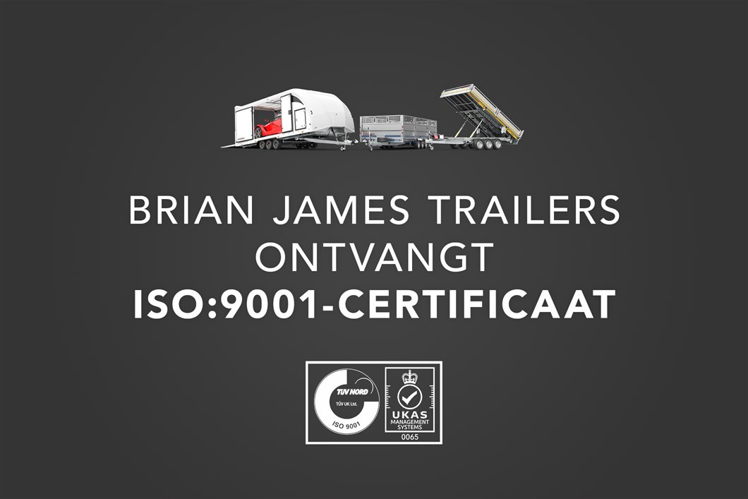 Brian James Trailers erhält die ISO 9001-Zertifizierung